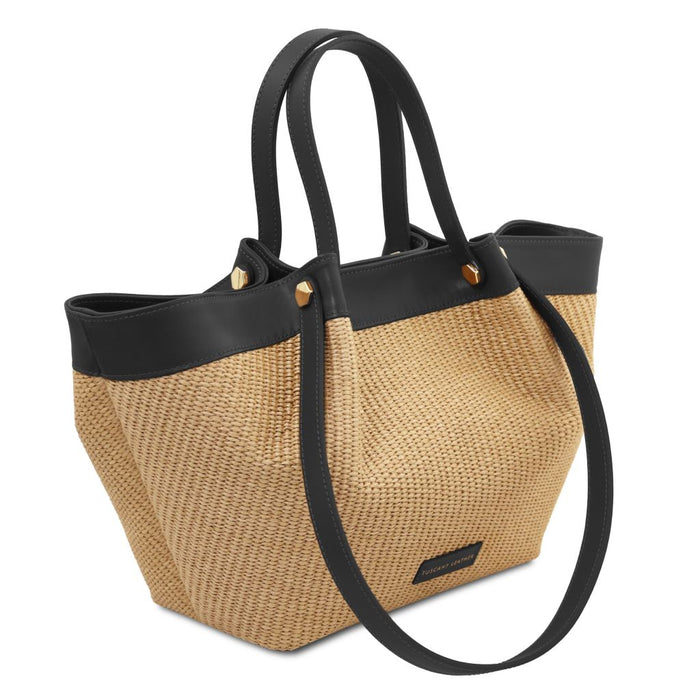 Soleil - Raffia shopping bag (TL142567)