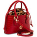 Croque - Croc Print Leather Handbag (TL142510)