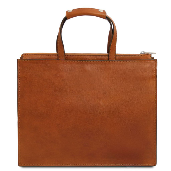 Palermo - Leather Briefcase 3 Compartments For Women (TL142452)