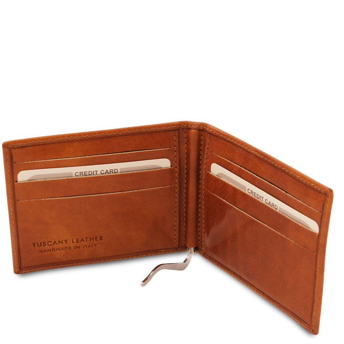 Exclusive Leather Card Holder With Money Clip (TL142055)