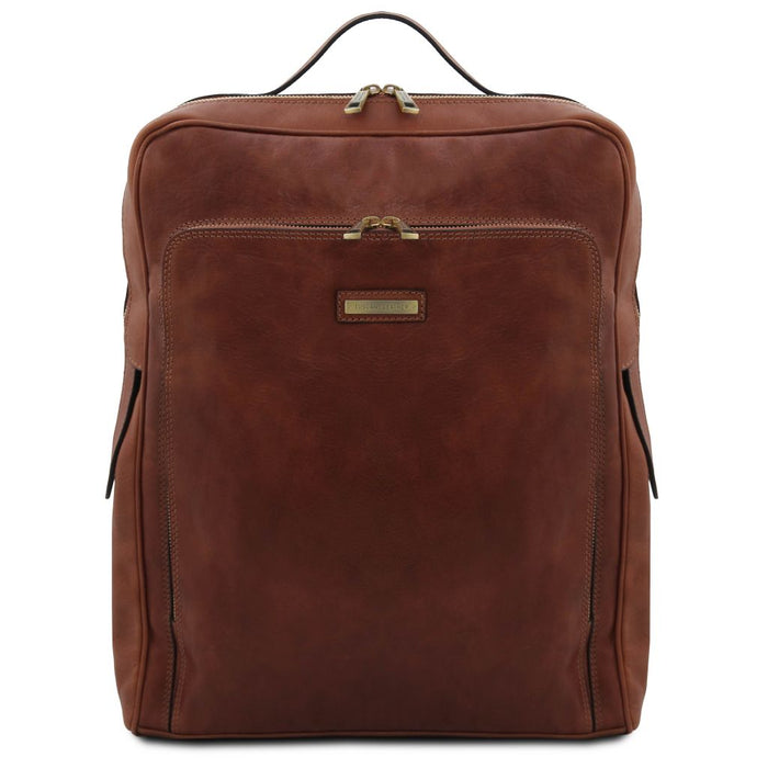 Bangkok - Leather Laptop Backpack - Large Size (TL142336)