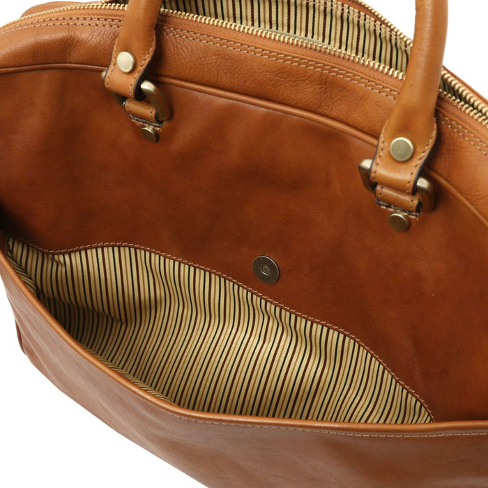 Pisa - Leather Laptop Briefcase With Front Pocket (TL142427)