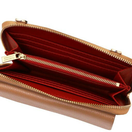 Urania - Leather Wallet/Phone Holder With Strap (TL142433)