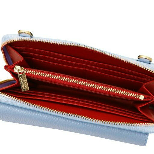 Urania - Leather Wallet/Phone Holder With Strap (TL142433)