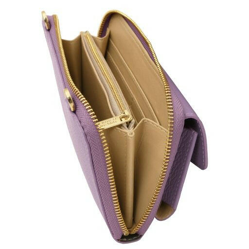 Urania - Leather Wallet/Phone Holder With Strap (TL142433)