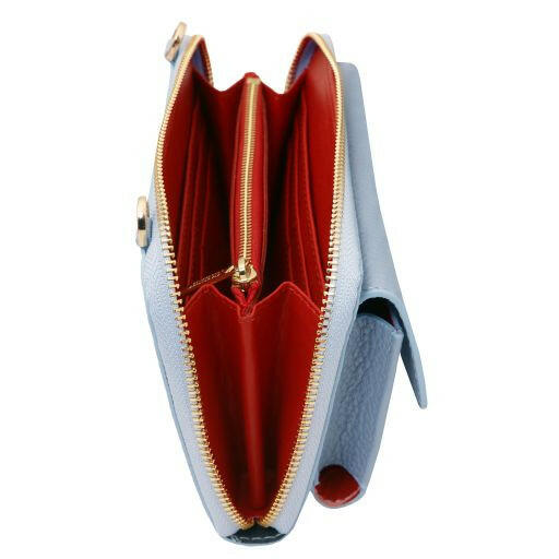 Urania - Leather Wallet/Phone Holder With Strap (TL142433)