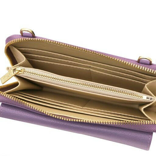 Urania - Leather Wallet/Phone Holder With Strap (TL142433)