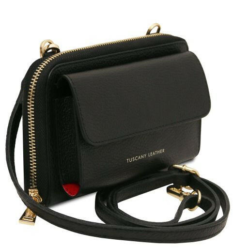 Urania - Leather Wallet/Phone Holder With Strap (TL142433)