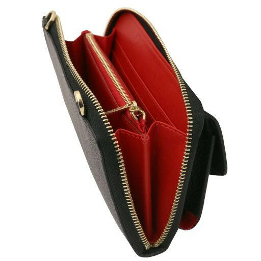 Urania - Leather Wallet/Phone Holder With Strap (TL142433)