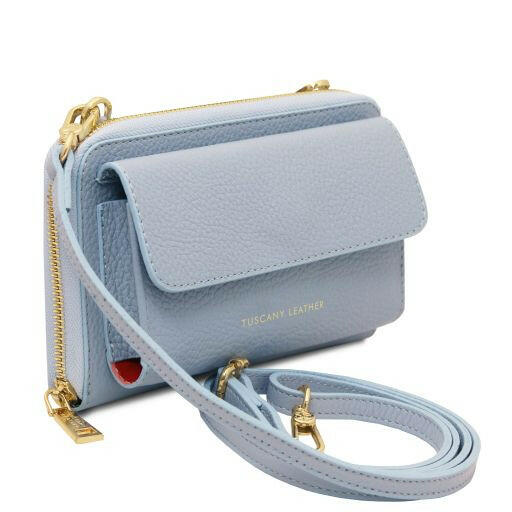 Urania - Leather Wallet/Phone Holder With Strap (TL142433)