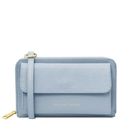 Urania - Leather Wallet/Phone Holder With Strap (TL142433)