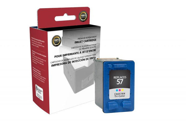 CIG Remanufactured Tri-Color Ink Cartridge for HP C6657AN (HP 57)