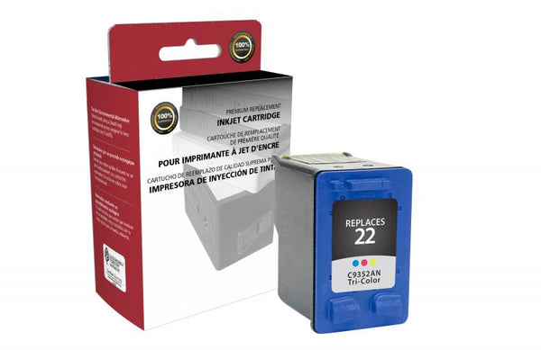 CIG Remanufactured Tri-Color Ink Cartridge for HP C9352AN (HP 22)