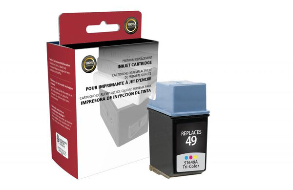 CIG Remanufactured Tri-Color Ink Cartridge for HP 51649A (HP 49)