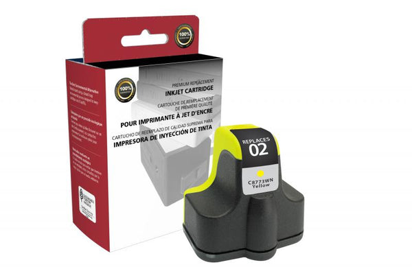 CIG Remanufactured Yellow Ink Cartridge for HP C8773WN (HP 02)
