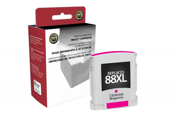 CIG Remanufactured High Yield Magenta Ink Cartridge for HP C9392AN (HP 88XL)