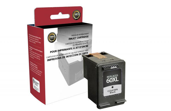 CIG Remanufactured High Yield Black Ink Cartridge for HP CC641WN (HP 60XL)