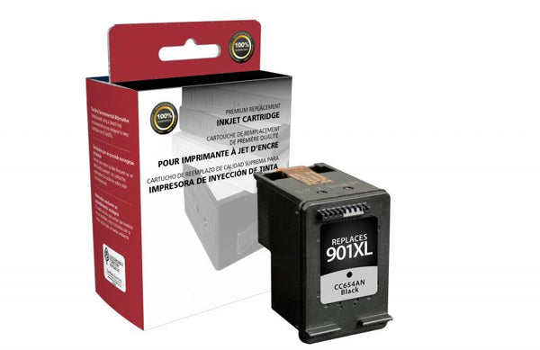 CIG Remanufactured High Yield Black Ink Cartridge for HP CC654AN (HP 901XL)