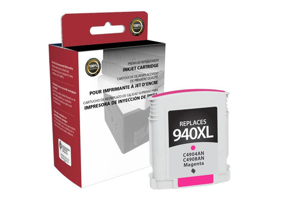Remanufactured High Yield Magenta Ink Cartridge for HP C4908AN (HP 940XL)