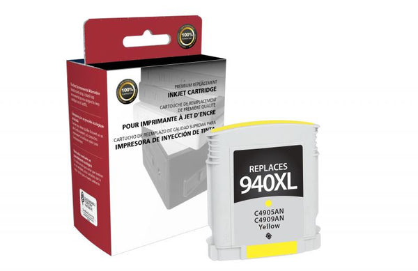 CIG Remanufactured High Yield Yellow Ink Cartridge for HP C4909AN (HP 940XL)