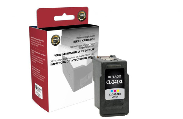 Remanufactured High Yield Color Ink Cartridge for Canon CL-241XL