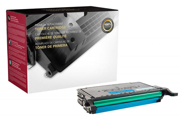CIG Remanufactured High Yield Cyan Toner Cartridge for Samsung CLT-C508L/CLT-C508S