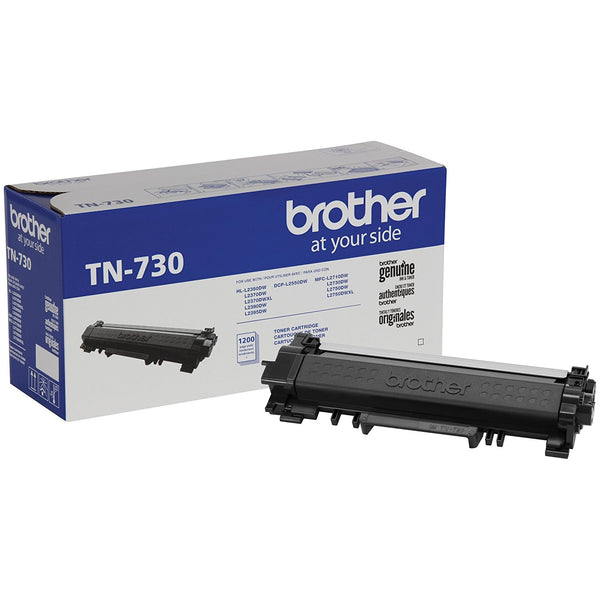 Brother Genuine TN730 Black Standard Yield Toner Cartridge