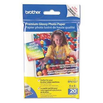 Brother Premium Glossy Photo Paper, 4 x 6 Inches, with Innobella Technology