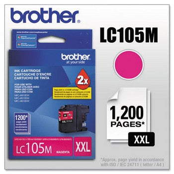 Brother LC-105M Magenta, Super High Yield Ink Cartridges