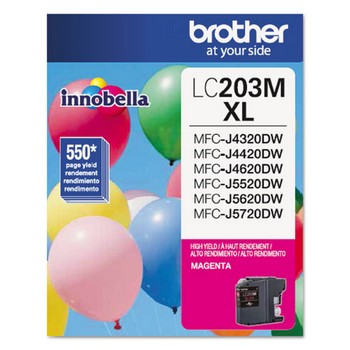 Brother LC-203M Magenta, High Yield Ink Cartridge, Brother LC203M
