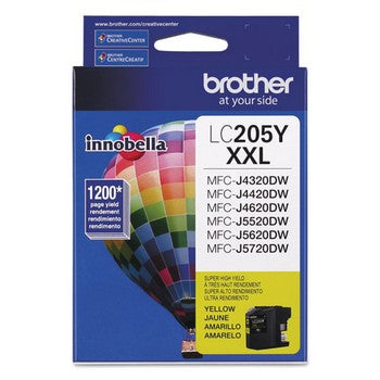 Brother LC-205Y Yellow, Super High Yield Ink Cartridge, Brother LC205Y