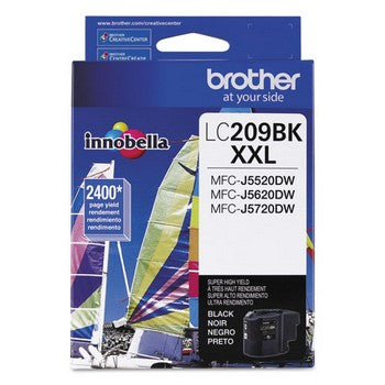 Brother LC-209BK Black, Super High Yield Ink Cartridge, Brother LC209BK