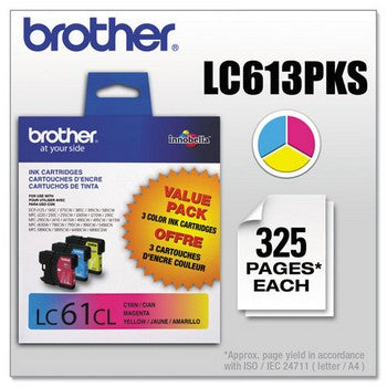 Brother LC-61 Color, Value Pack Ink Cartridge