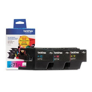 Brother LC-13PKS Cyan, Magenta, Yellow, 3/Pack Ink Cartridges
