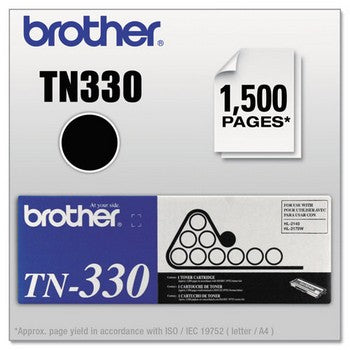 Brother TN-330 Black, Standard Yield Toner Cartridge