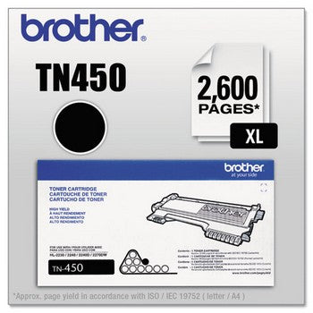 OEM/Original Brother TN-450 Toner Cartridge - High Yield, Black