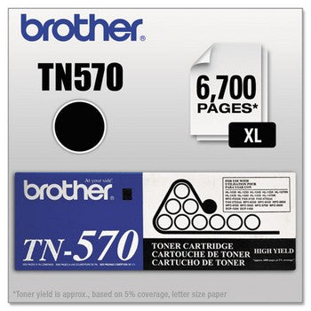 Brother TN-570 Black, High Yield Toner Cartridge