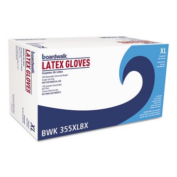 General Purpose Powdered Latex Gloves, X-Large, Natural, 4 2/5 mil, 1000/Carton