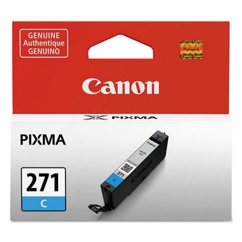 Canon CLI-271 Cyan, Standard Yield Ink Cartridge, Canon 0391C001