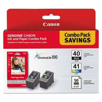 OEM/Original Canon PG-40 / CL-41 (0615B009) Ink Cartridge, Combo Pack