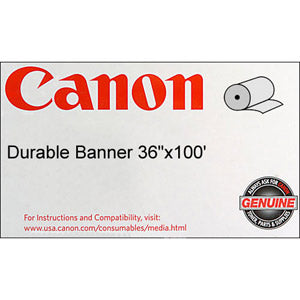 Canon 36in x 100ft Matte Polypropylene Banner Paper, Canon 0834V778