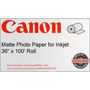 Canon 36in x 100ft Matte Coated Paper, Canon 0849V350