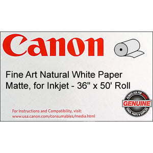 Canon 36in x 50ft Fine Art Natural Paper, Canon 0850V063