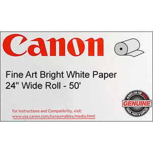 OEM/Genuine Canon 0850V074 Fine Art Bright Paper - 24in x 50ft