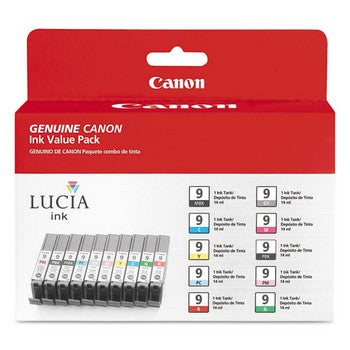Canon PGI 9 10-Color (Combo Pack) Ink Cartridge, Canon 1033B005