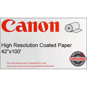 Canon 42in x 100ft High Resolution Coated Bond Paper, Canon 1099V651