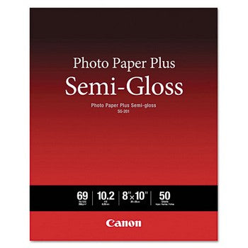 Canon Photo Paper Plus Semi-Gloss, 69 lbs., 8 x 10, 50 Sheets/Pack, Canon 1686B062