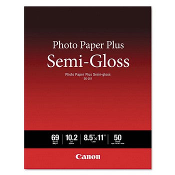 Canon SG-201 Semi-Gloss 8.5 x 11 Photo Paper Plus 50 Sheets