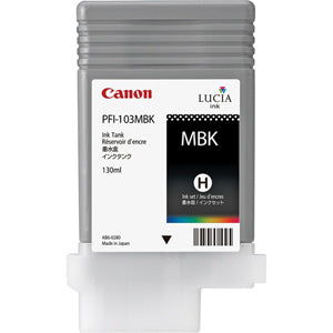 Canon PFI-302MBK Pigmented Matte Black, Standard Yield Ink Cartridge, Canon 2215B001AA