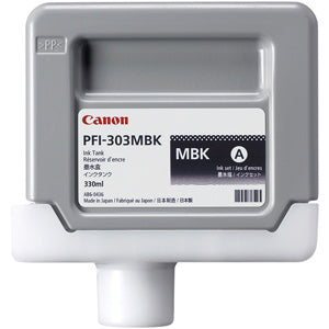 Canon PFI-303MBK Matte Black Ink Cartridge, Canon 2957B001AA